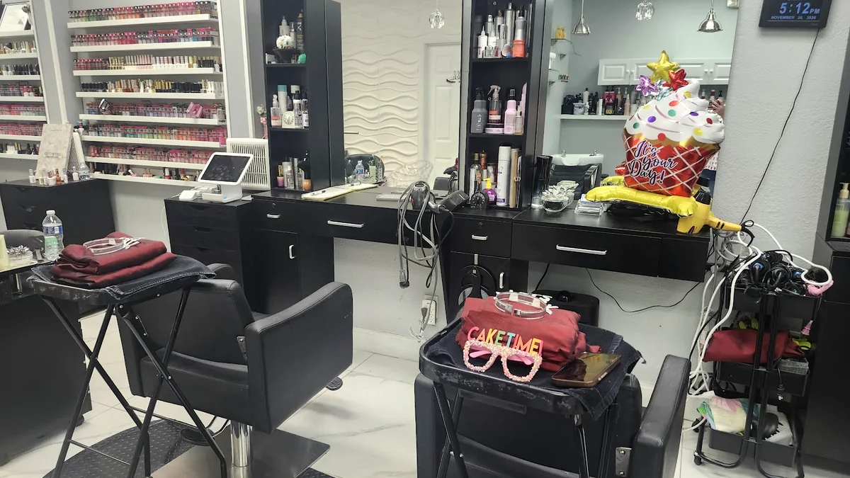 The nail bar inside By Yordy Beauty Salon & Spa